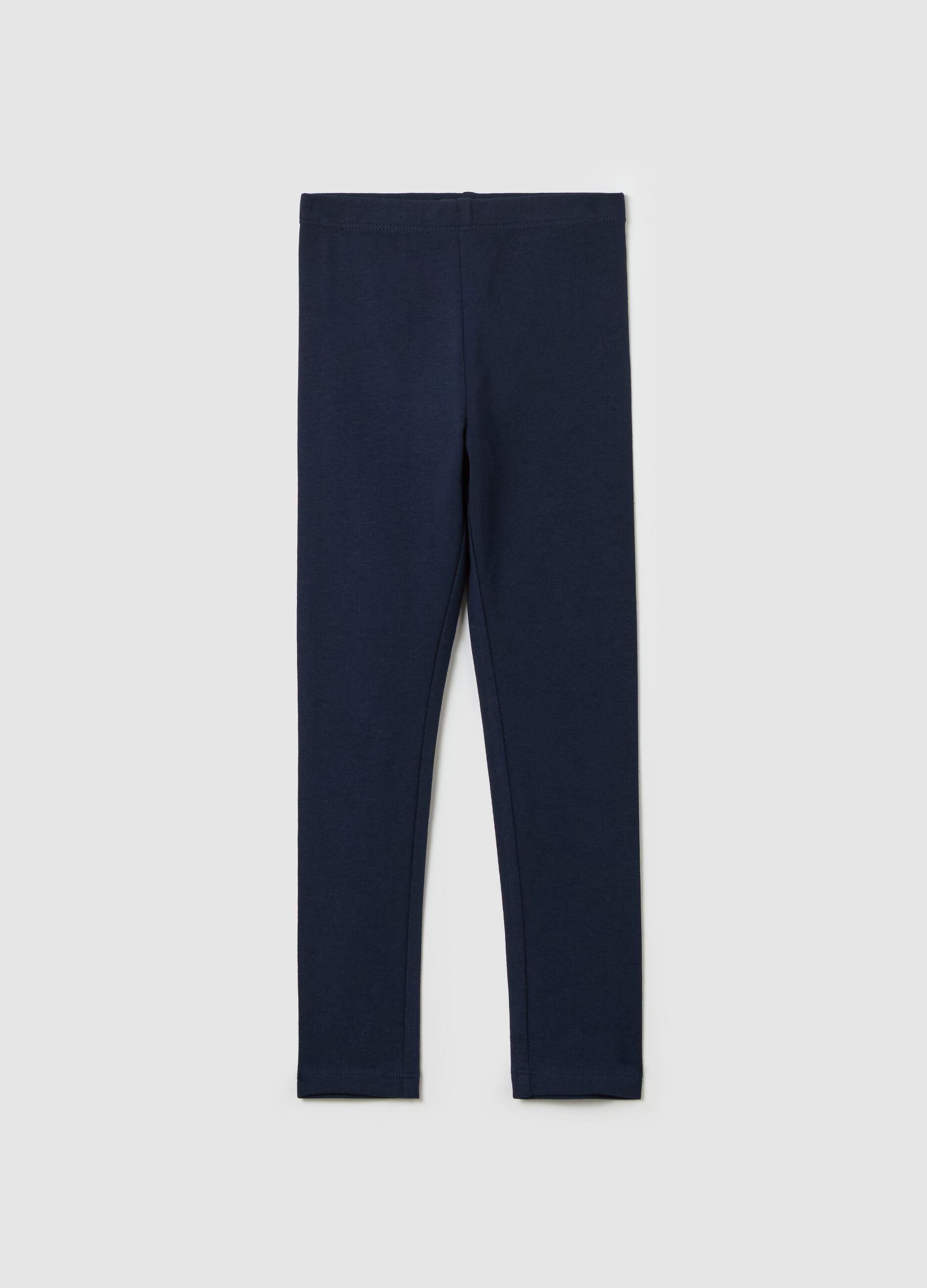 Stretch cotton leggings
