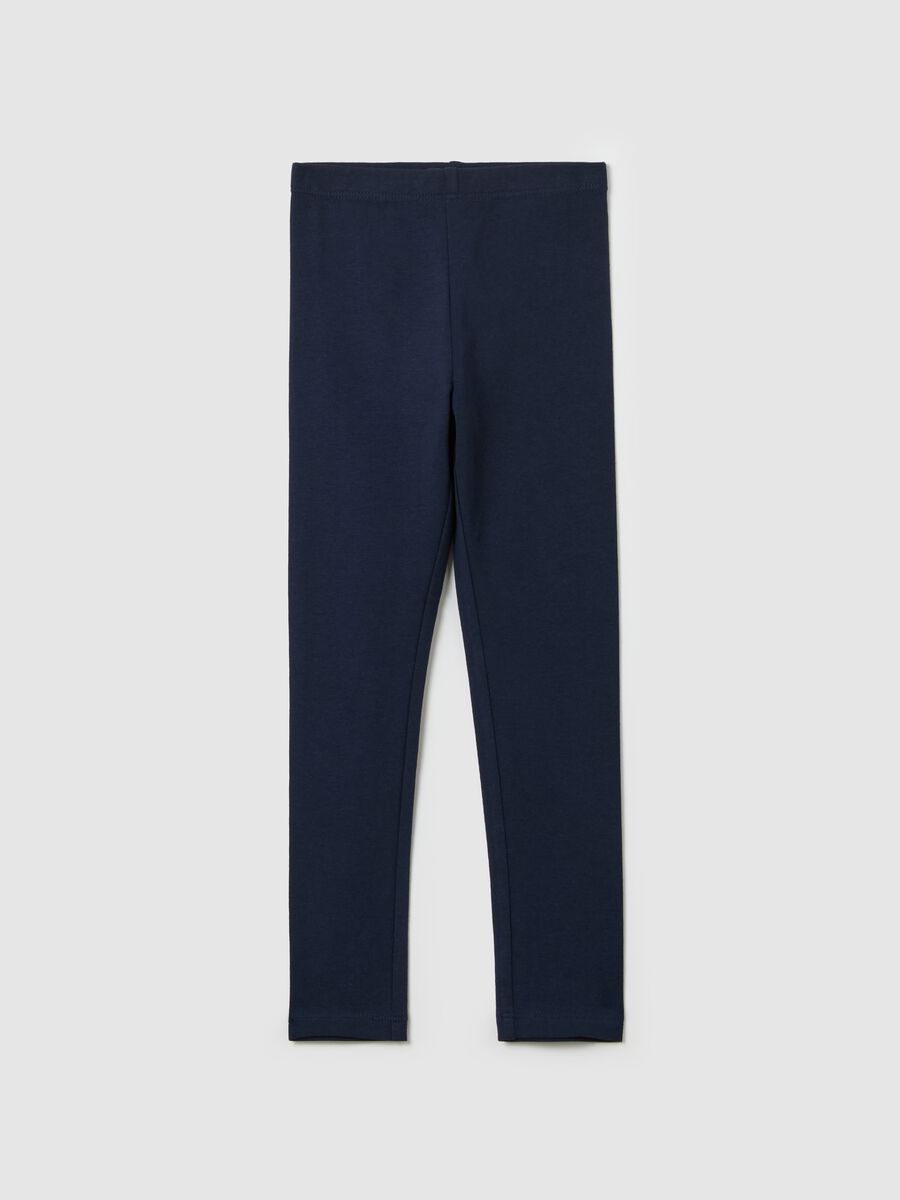 Stretch cotton leggings_0