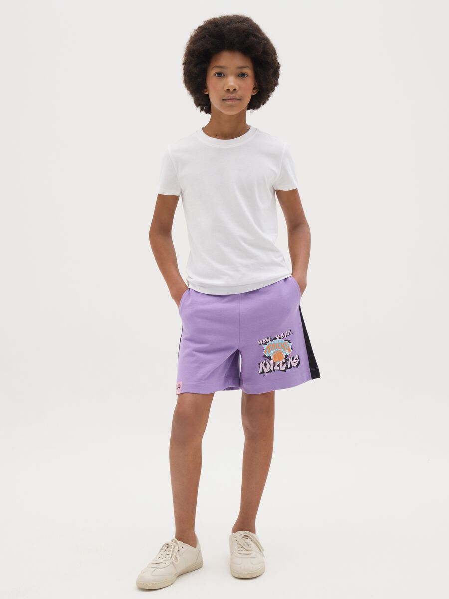 Girls' multicolour pure cotton shorts regular fit with elasticated waist_0