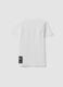 White pure cotton T-shirt with front print, regular fit for boys_5