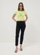 Yellow stretch-cotton tank top with Brazilian Girl print, regular fit_1