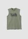 Green pure cotton vest top_3