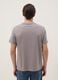 Grey pure cotton T-shirt with front print, regular fit_2
