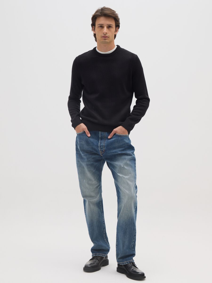 Jeans in puro cotone denim regular fit_0