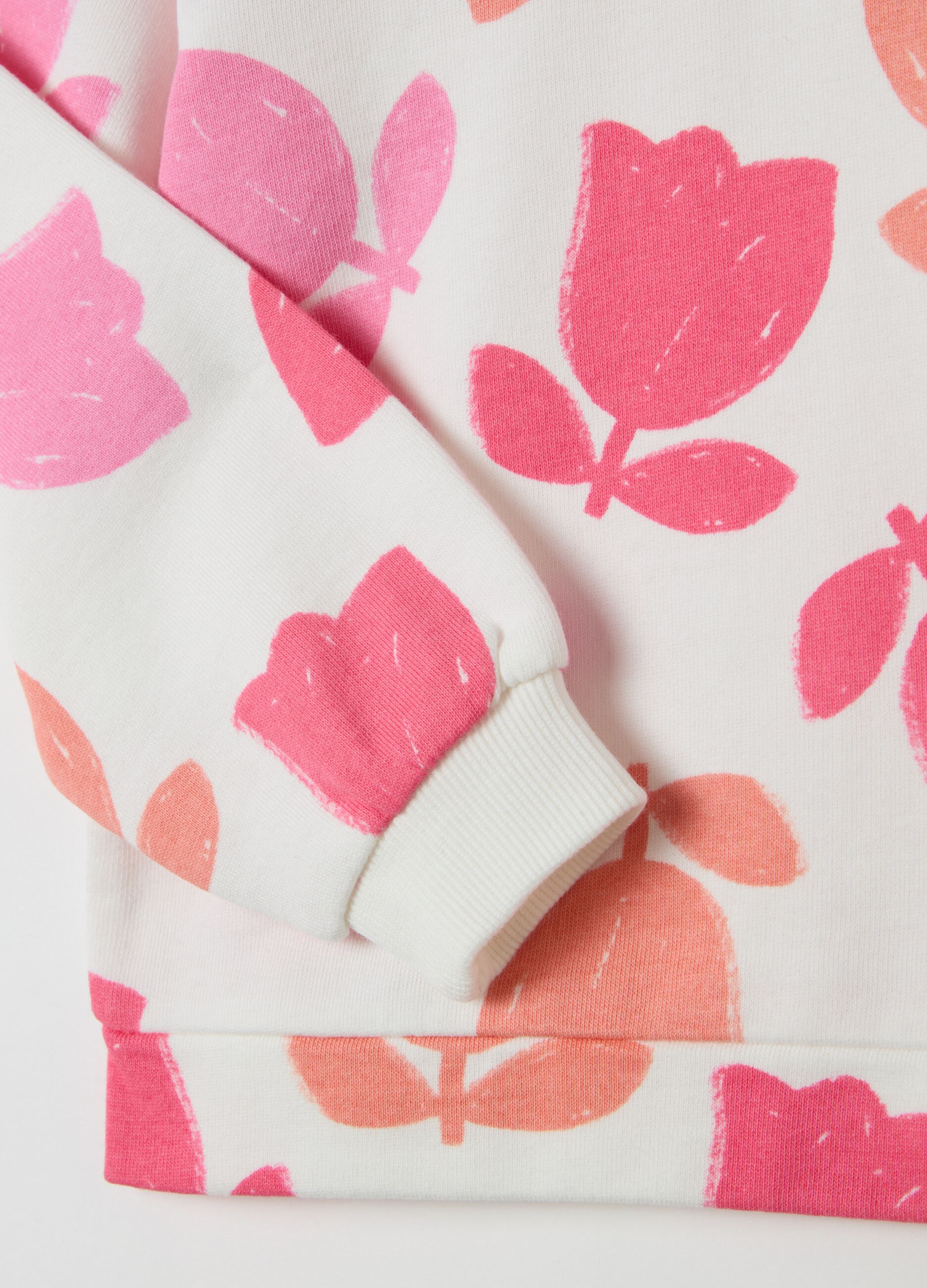 French terry sweatshirt with print