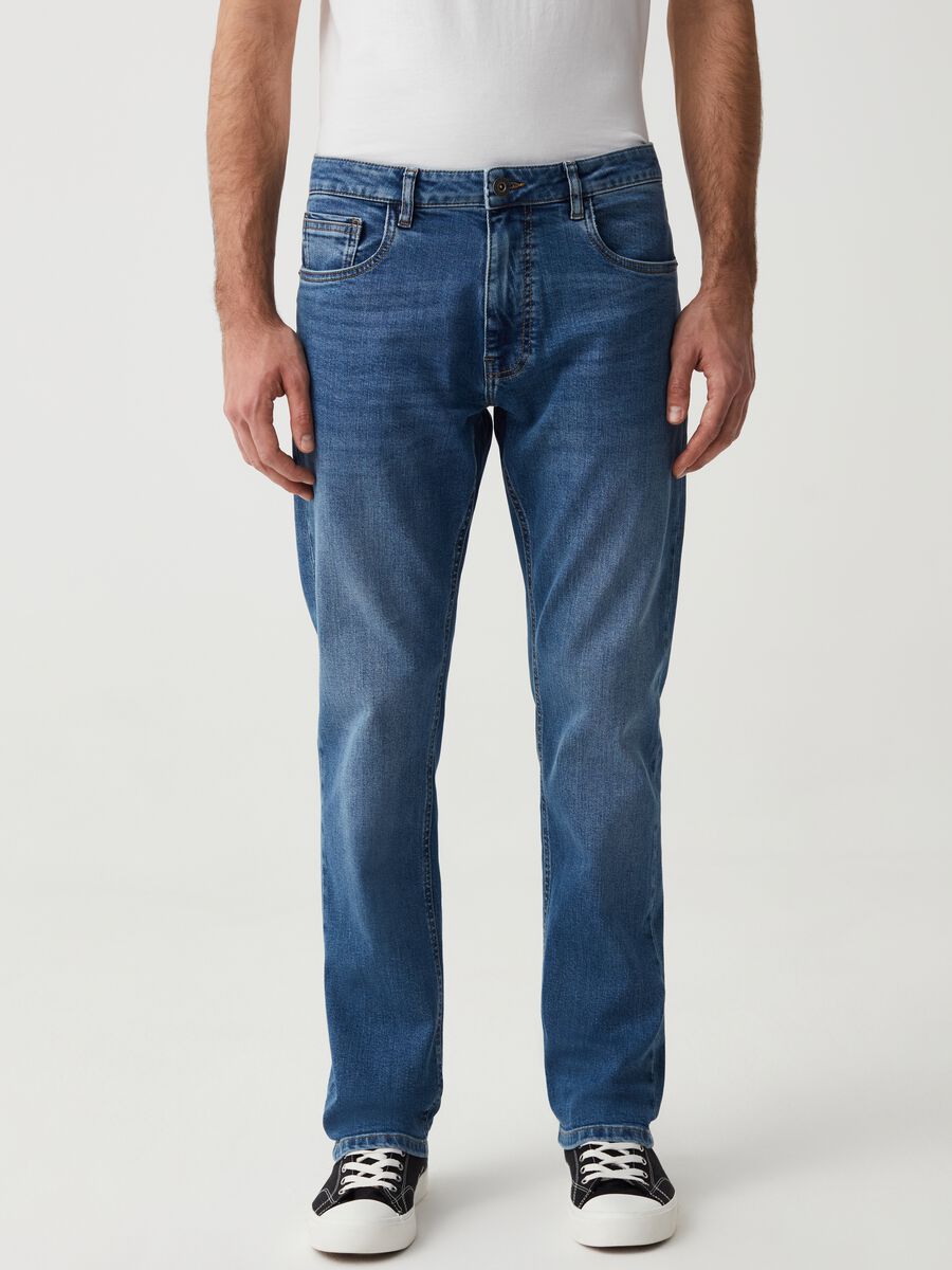 Comfort-fit stretch jeans_1