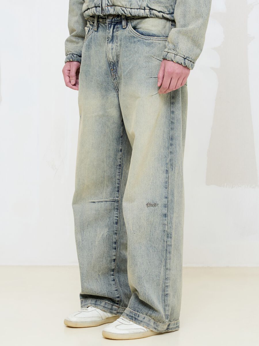 Wide Leg Denim Vintage Light Blue_2