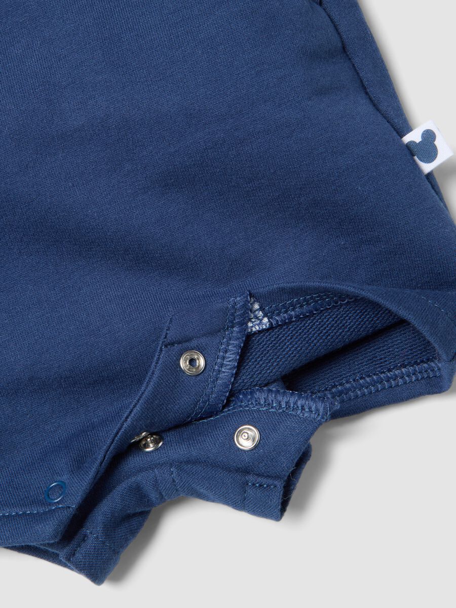 Multicoloured pure cotton baby outfit with Mickey Mouse_2