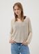 Beige viscose and linen blend knit_2