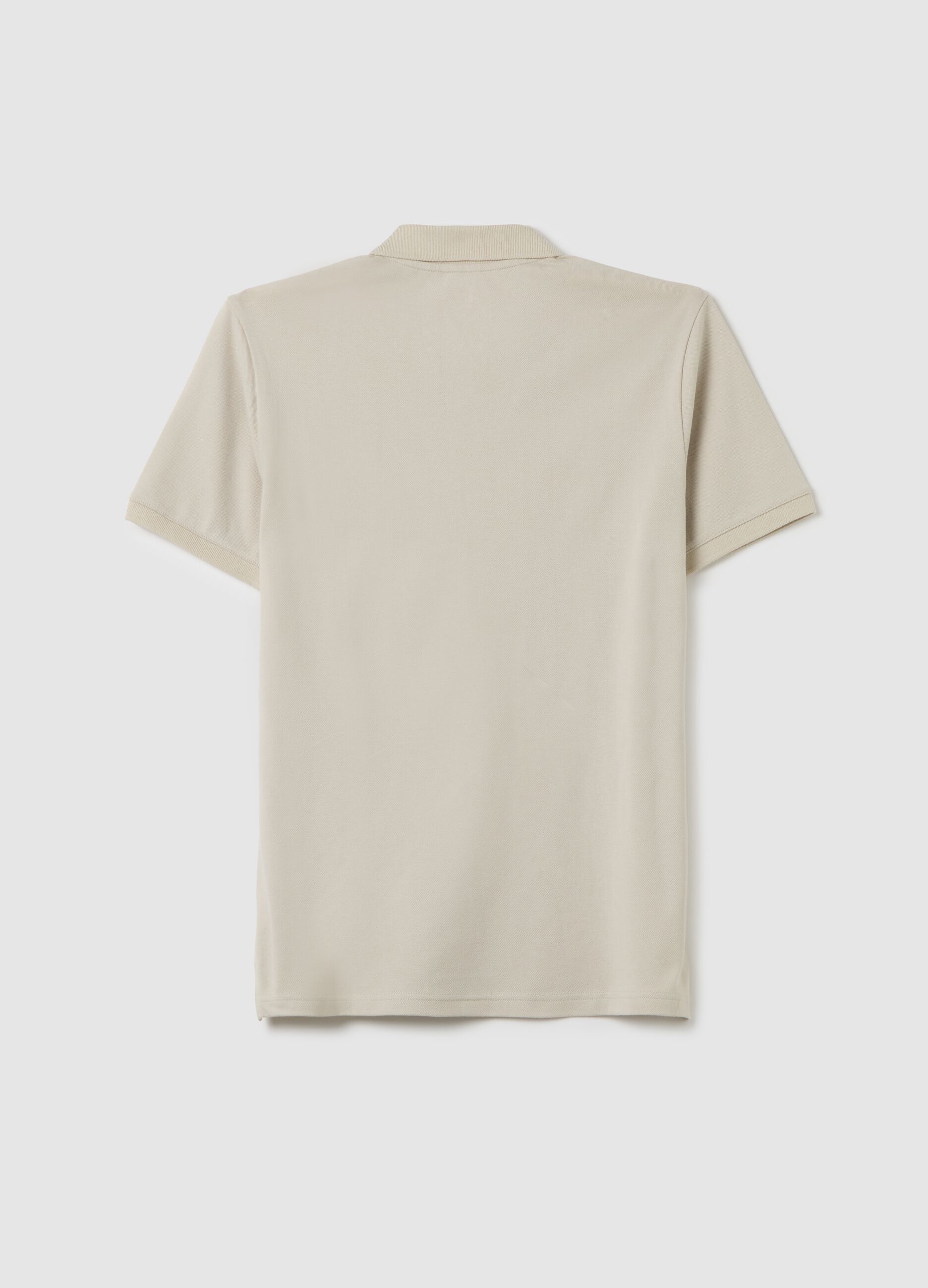 Polo in piquet con ricamo logo