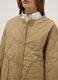 Beige padded regular fit jacket with buttons_3