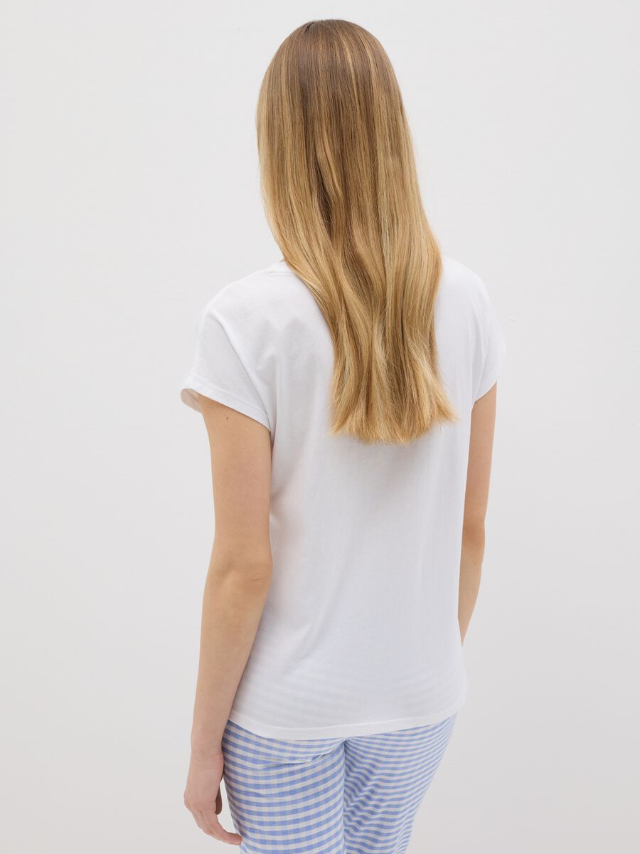 Light blue pyjama top with bows_2