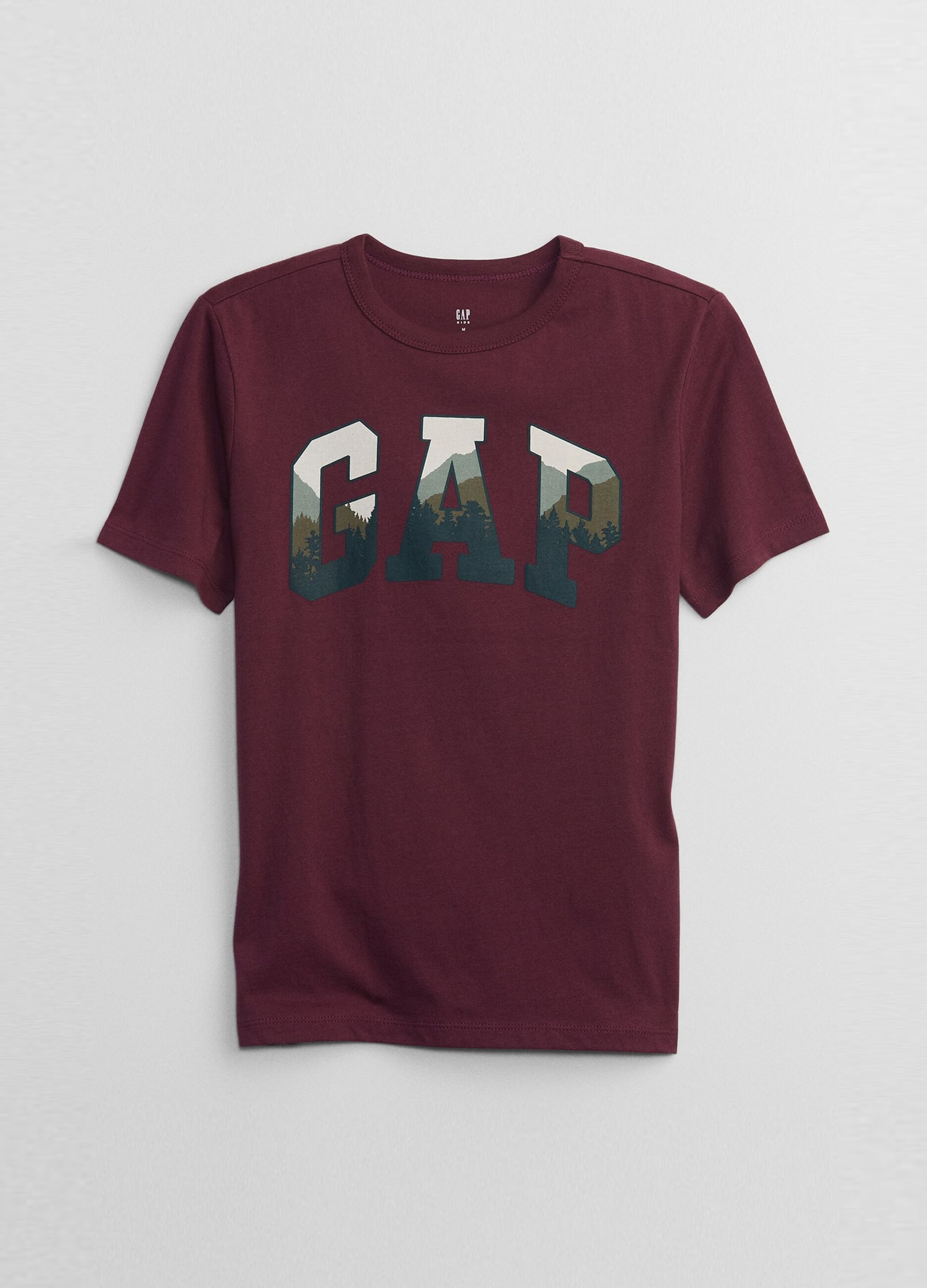 T-shirt with logo print and forest