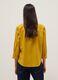 Yellow linen and viscose blend regular-fit shirt with V-neck_4