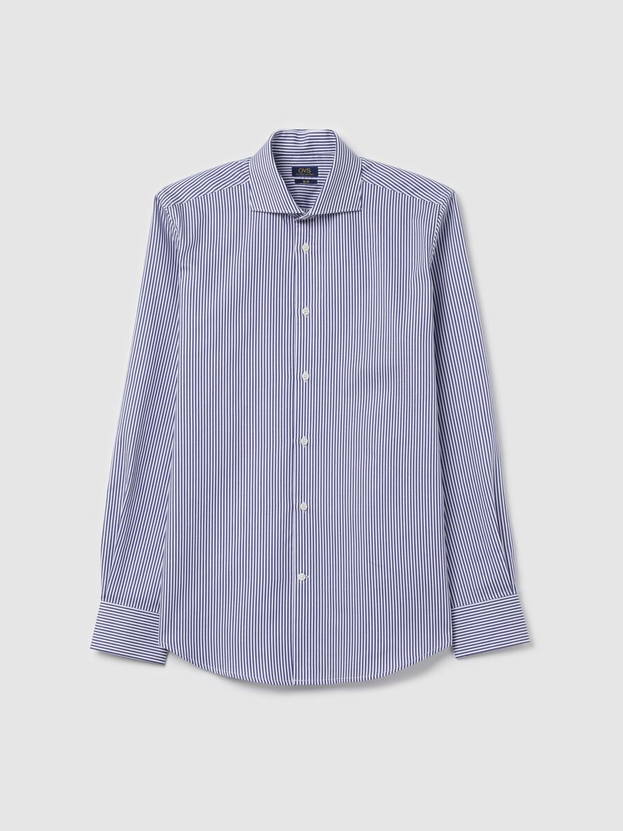 Slim-fit striped easy-iron shirt_4