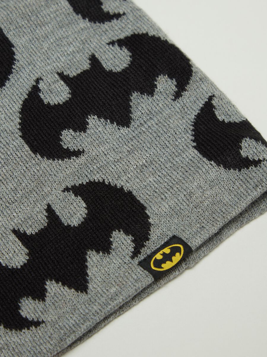 Scaldacollo con logo jacquard Batman_1