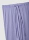 Purple pyjama trousers regular fit with lace details_5