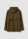 Green rain jacket with zip and hood_6