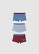 Set of three-pack boy's cotton boxer shorts in multicolor regular fit_0