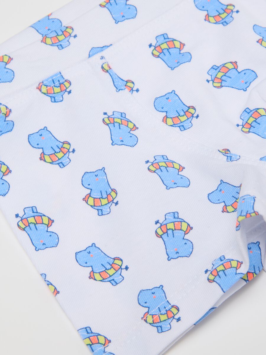 Multicolour stretch cotton children's boxers with print_3