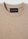 T-shirt in misto lyocell e cotone beige regular fit con maniche ampie_1