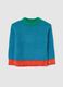 Multicolour sweater in stretch fabric_3