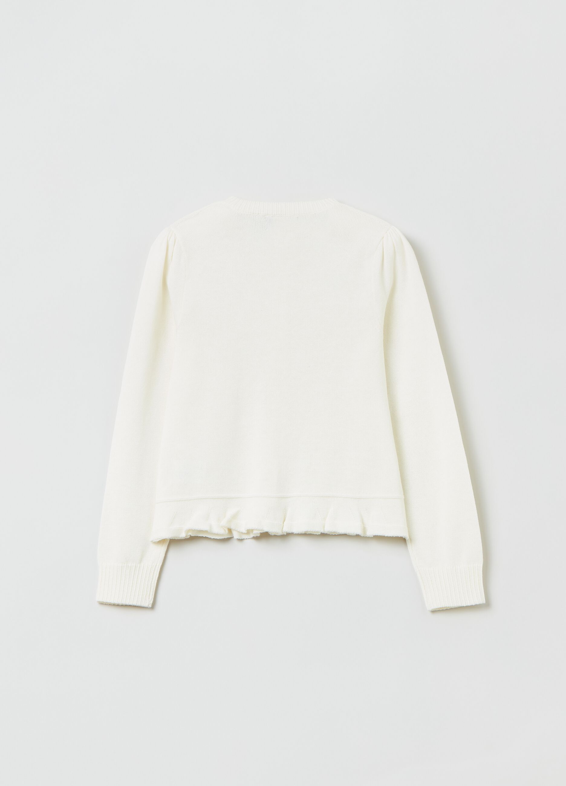 Cardigan con rouche_1