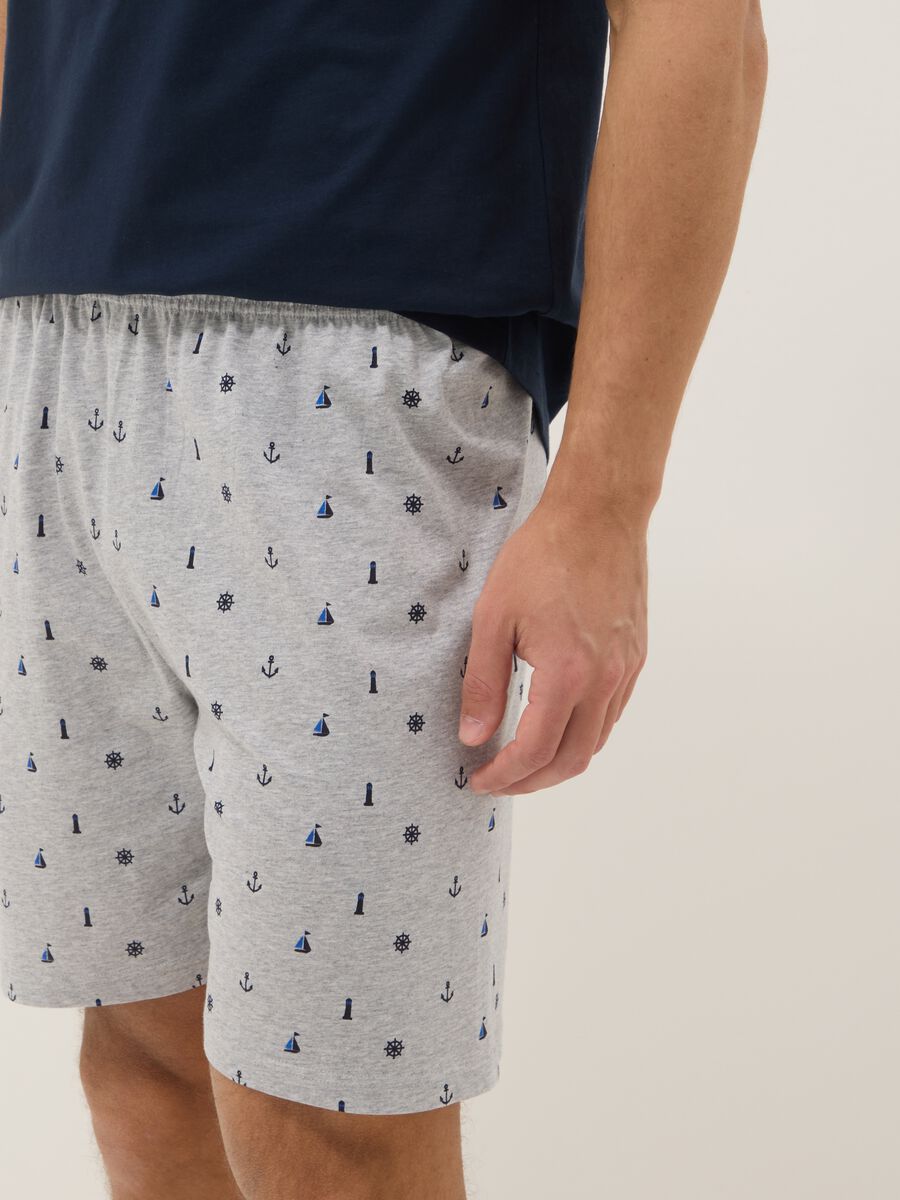 Blue cotton jersey pyjamas_3