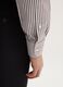 Multicolour pure cotton slim fit striped shirt with French collar_3