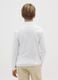 Boys' white pure cotton jumper with regular fit_1