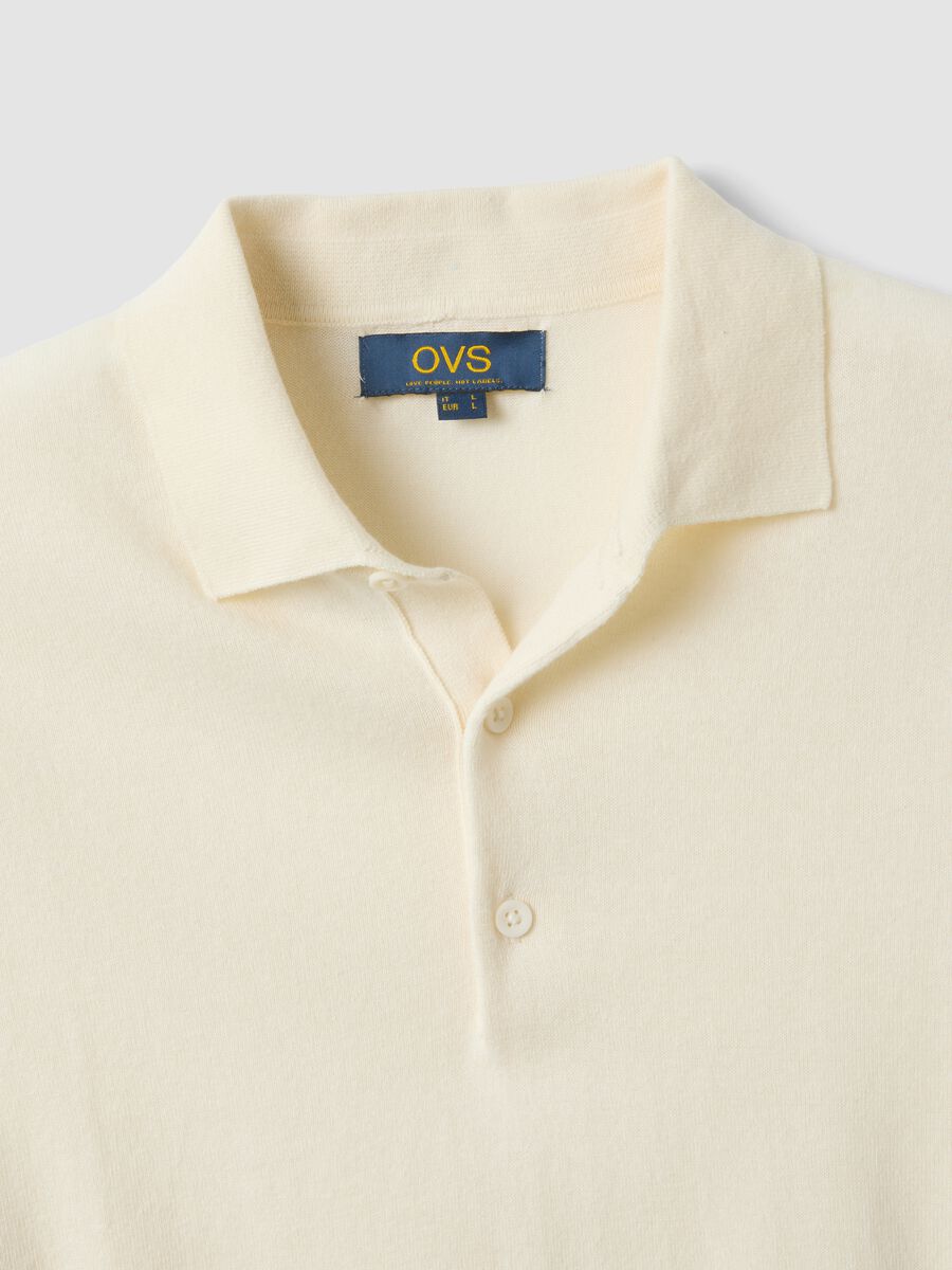 White pure cotton regular fit polo_1