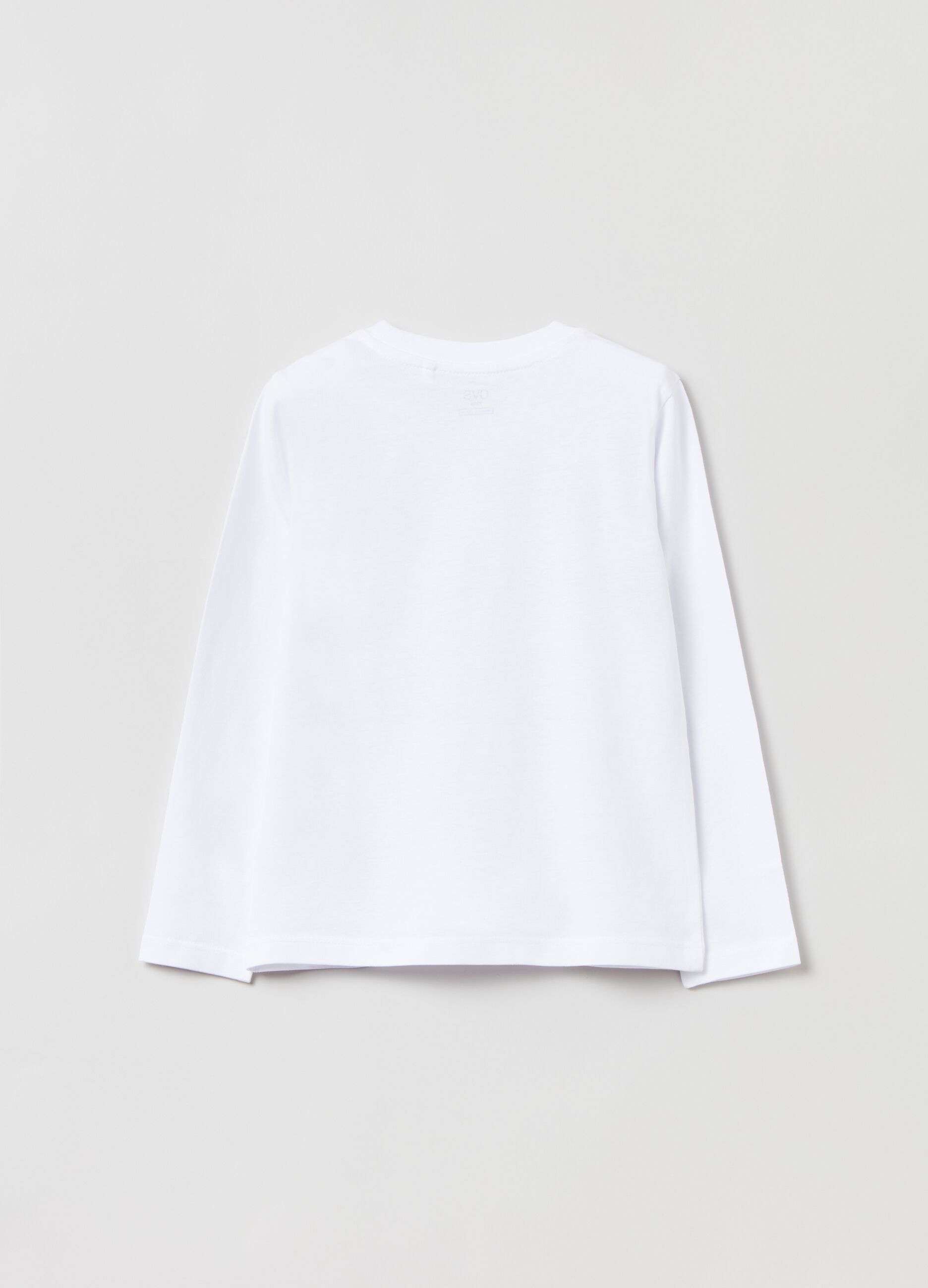 T-shirt a maniche lunghe in cotone_1