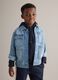 Child's regular fit blue denim pure cotton jacket_1