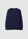 Blue long-sleeve pure cotton regular-fit top for boys_3