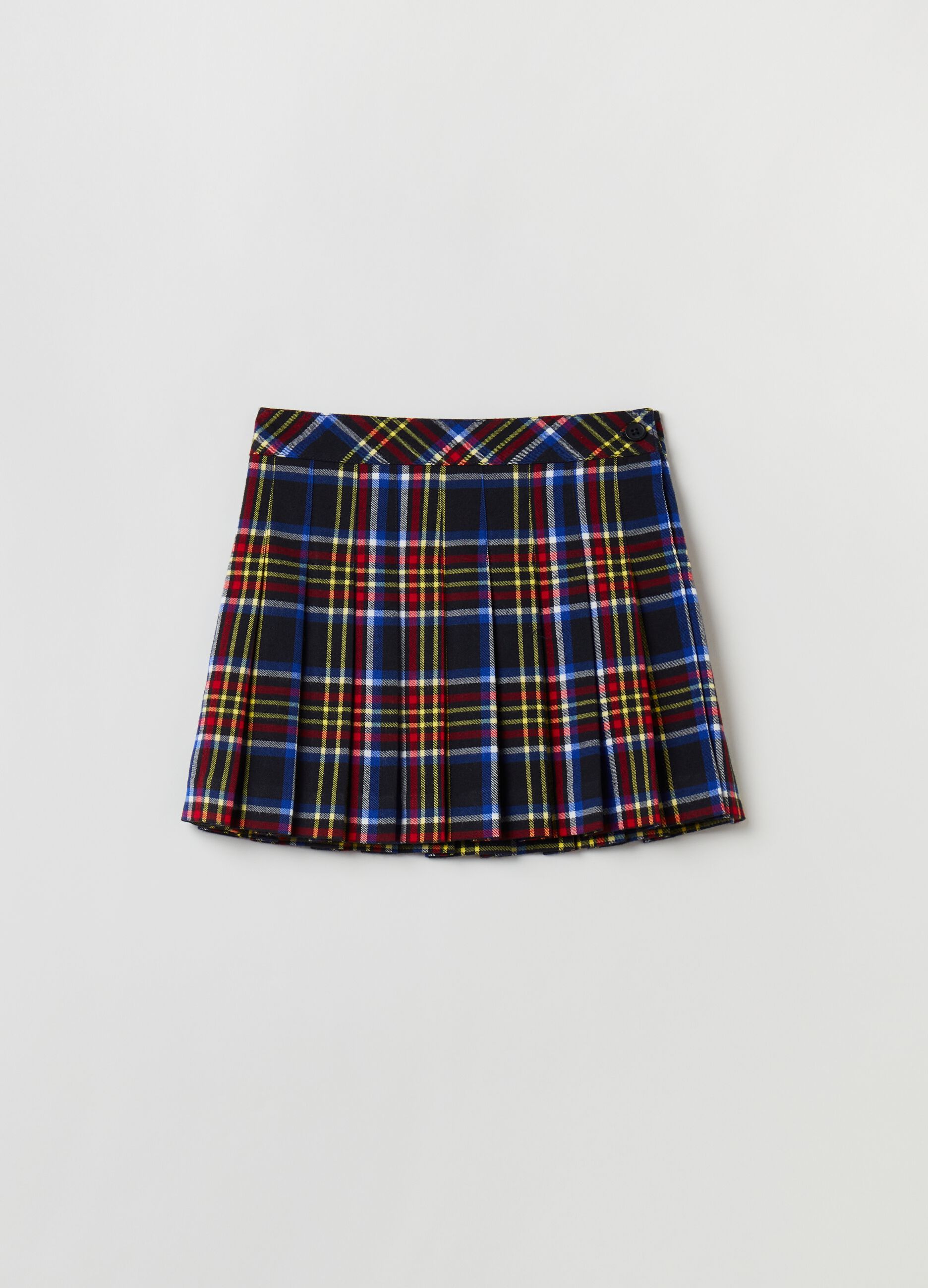 Gonna tartan plissettata Blu rosso PIOMBO KIDS da Bambina OVS