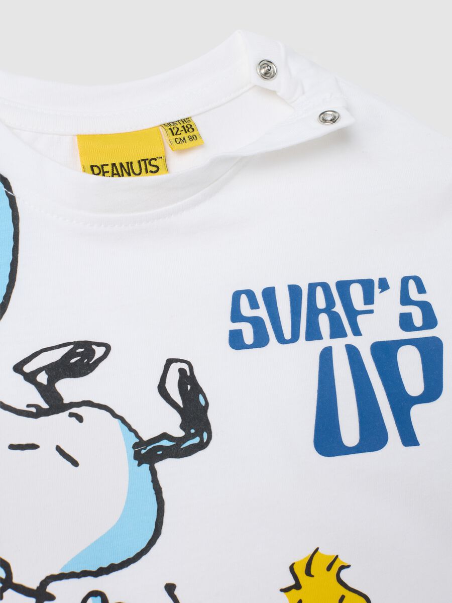 Multicolour regular fit children's outfit in pure cotton with Snoopy print_2