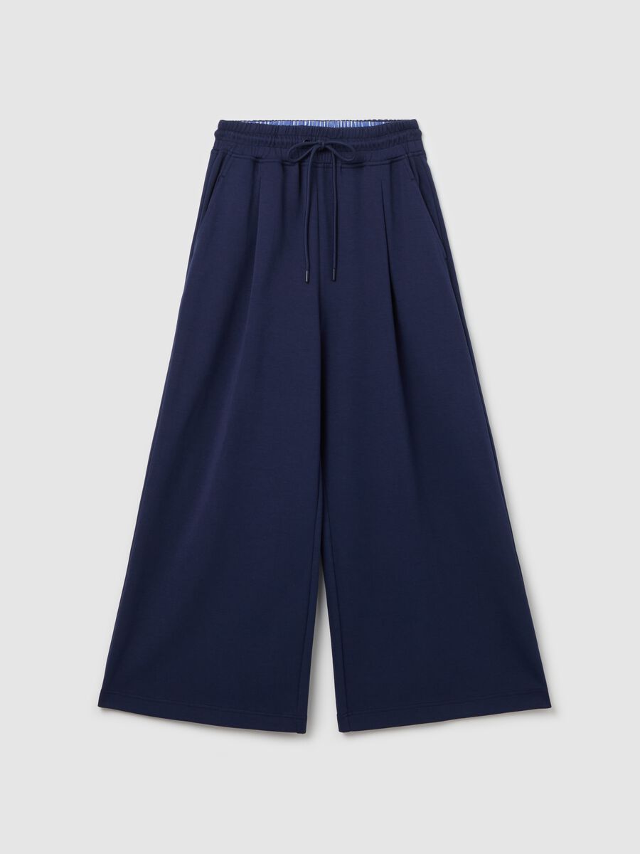 Wide-leg joggers with detail at the waist_4