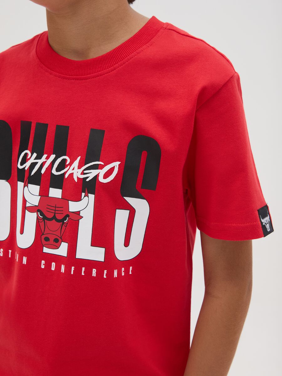 T-shirt da ragazzo in puro cotone rosso regular fit_2