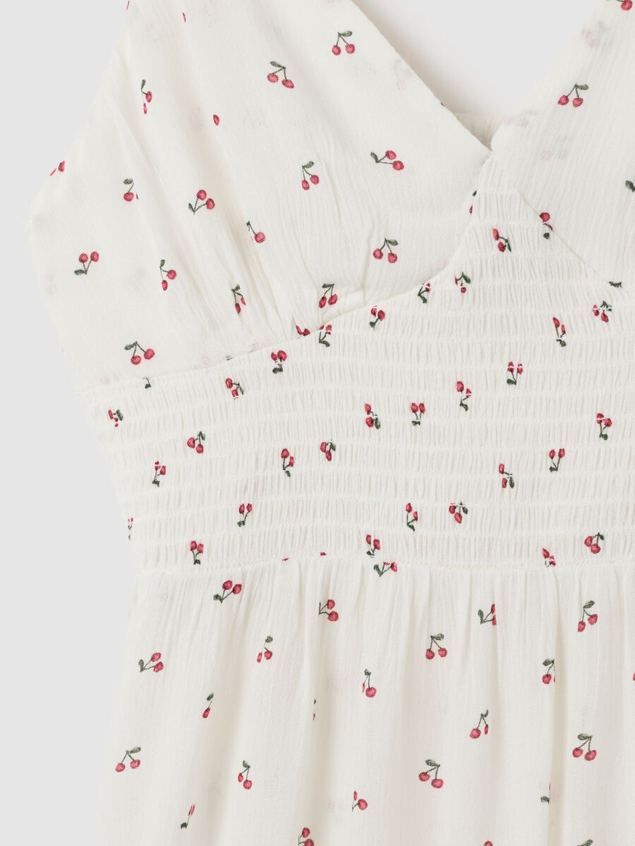 Abito estivo da donna in puro viscosa bianco_5