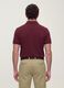 Red pure cotton piqu&eacute; polo shirt with classic collar, regular fit_3
