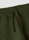 Green pure cotton over-fit joggers with teddy bear print_3