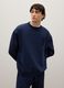 Regular fit blue pure cotton sweatshirt_1
