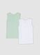 2-pack multicolour organic cotton sleeveless vests with print for baby_1