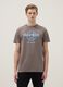 Grey regular fit pure cotton T-shirt with Hard Rock Cafe logo_1