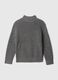 Mock neck pullover with half zip_1