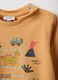 Orange pure cotton toddler t-shirt regular fit with print_2