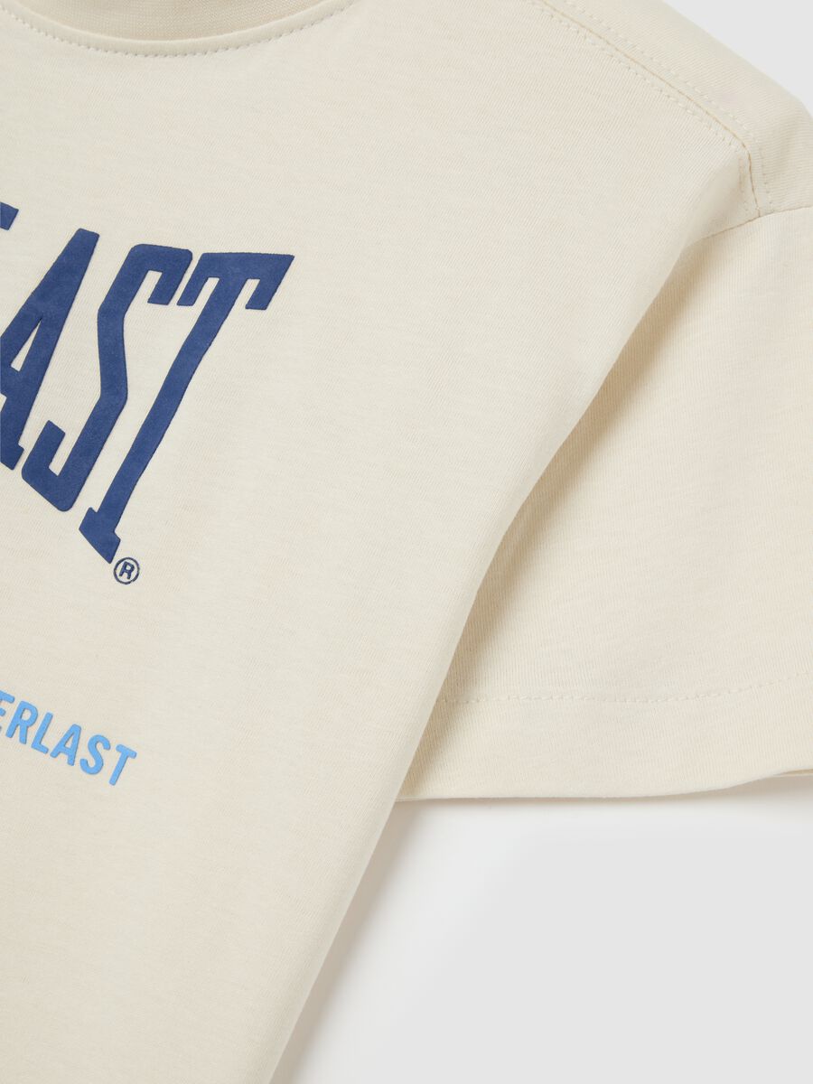 White short sleeve T-shirt with Everlast logo_3