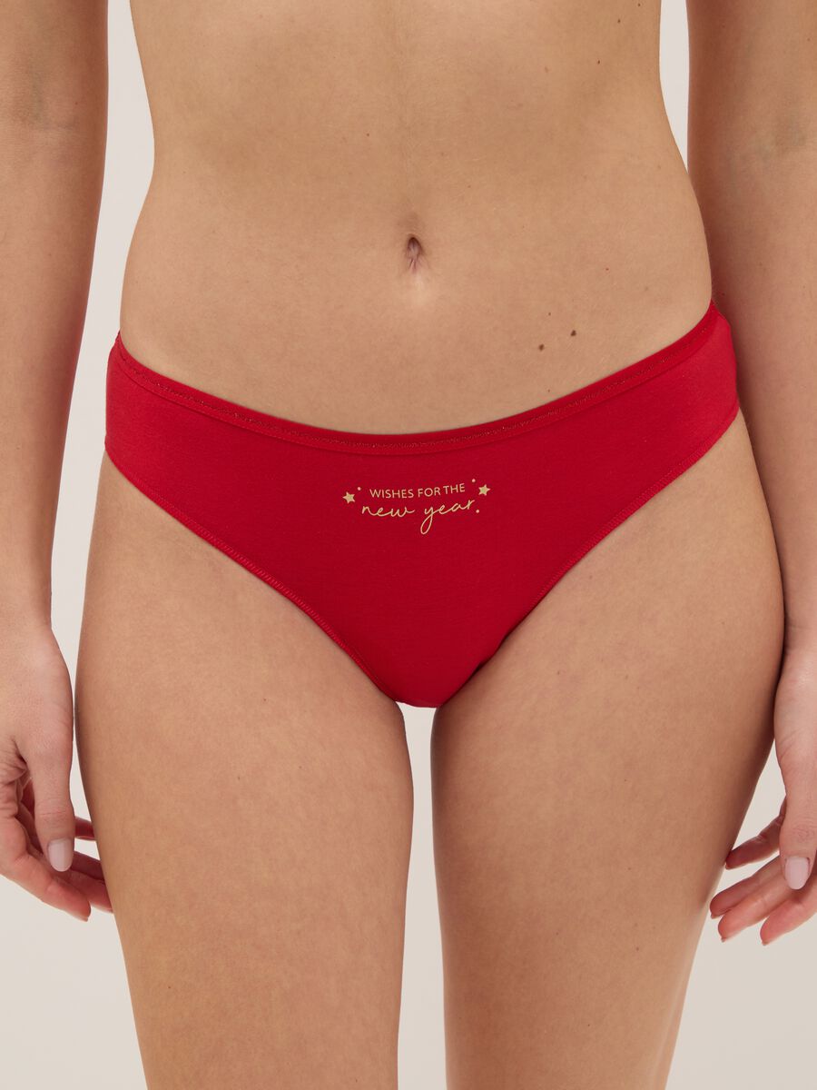 Red Stretch Cotton Underwear_1