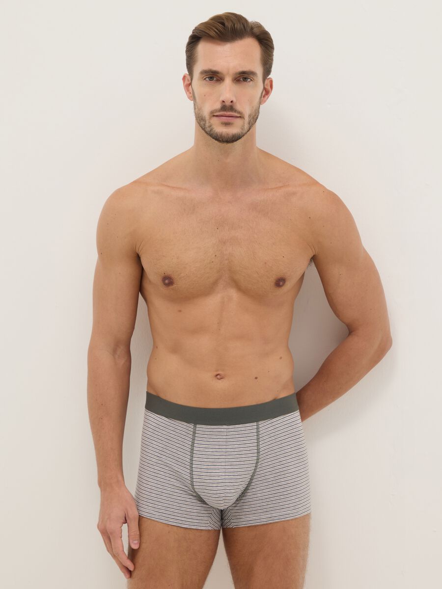 Multipack of stretch cotton multicolour regular fit boxer shorts_0