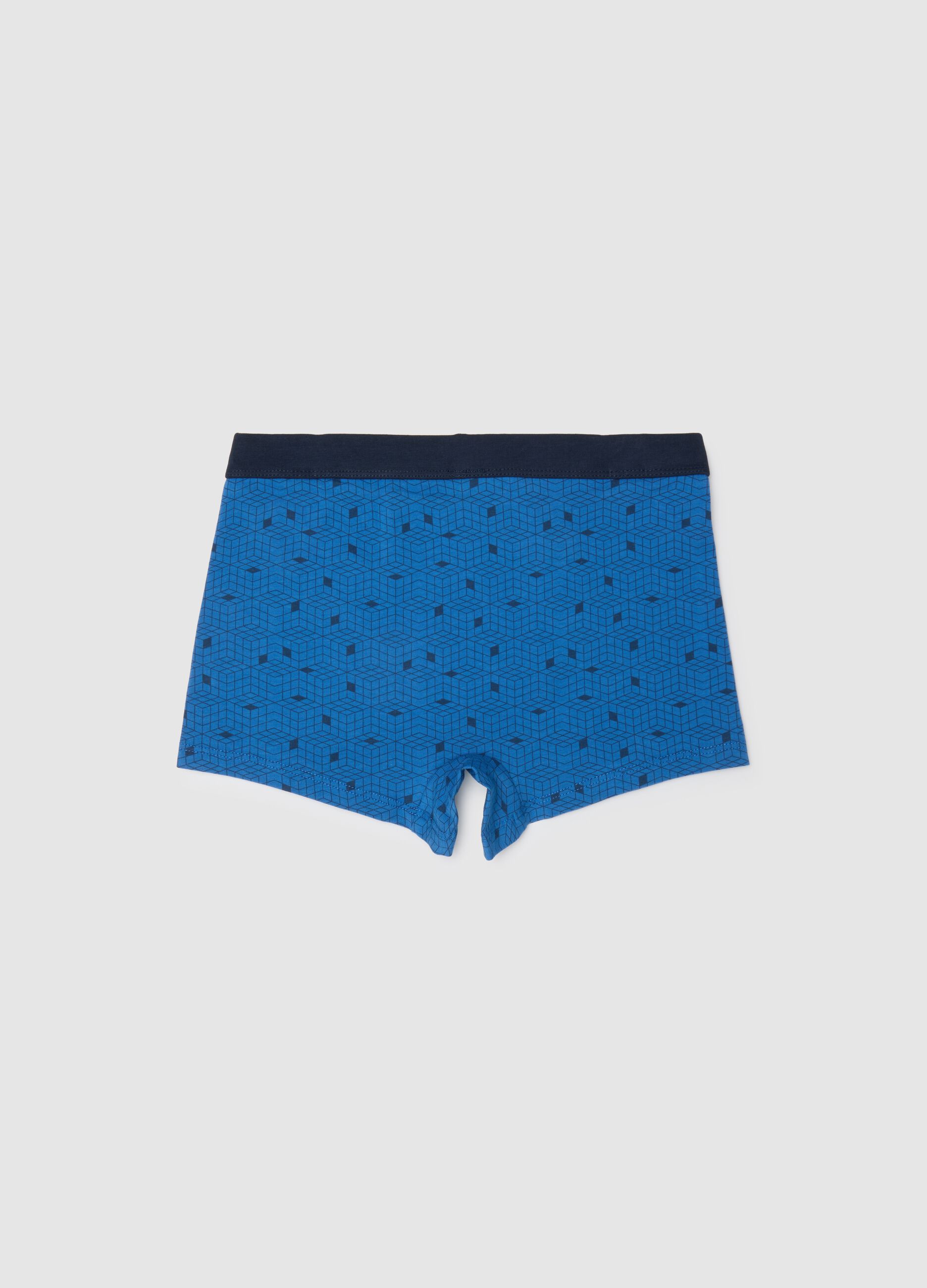 Boys' Multicolour Stretch Cotton Boxer Shorts
